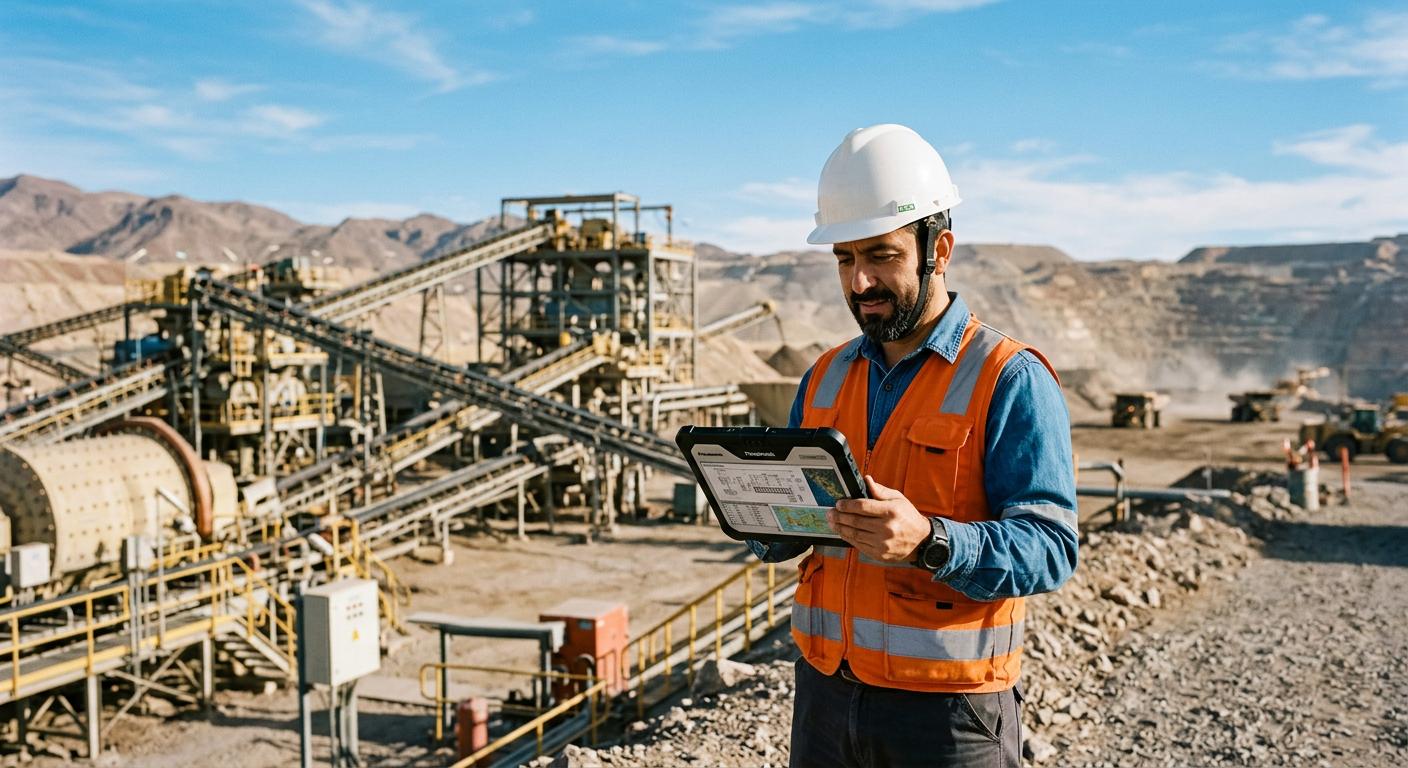 Ingeniero ASEMAT en terreno